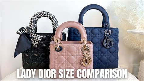 medium lady dior bag review|lady dior small dimension.